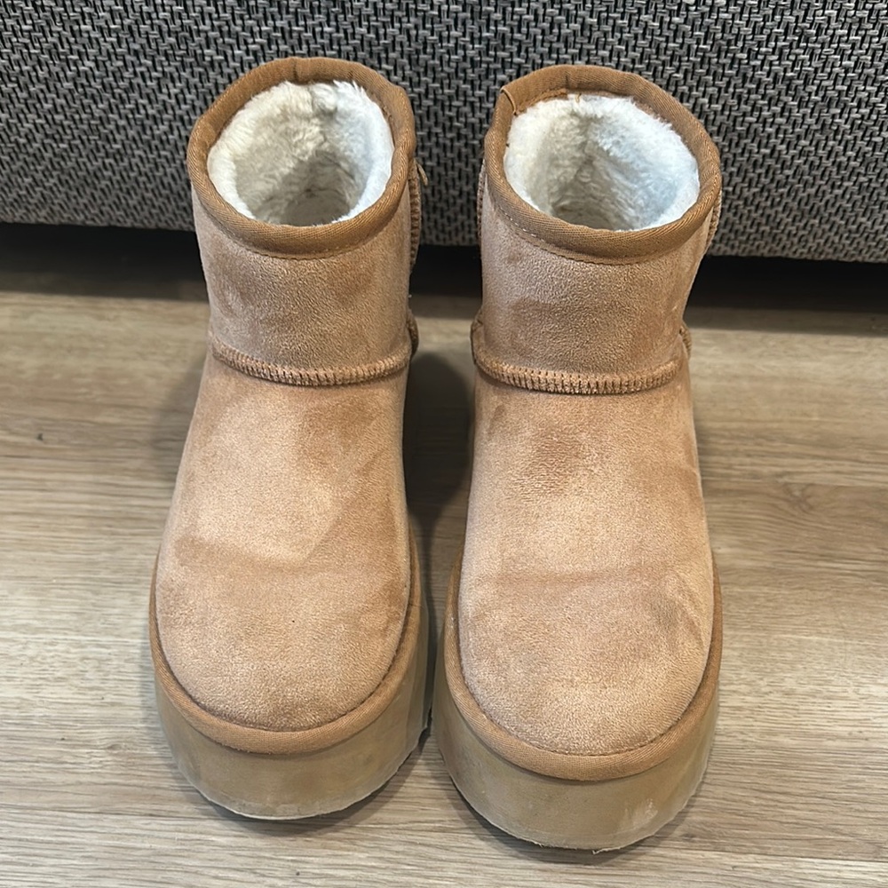 Steve Madden Platform Suede Ankle Boots